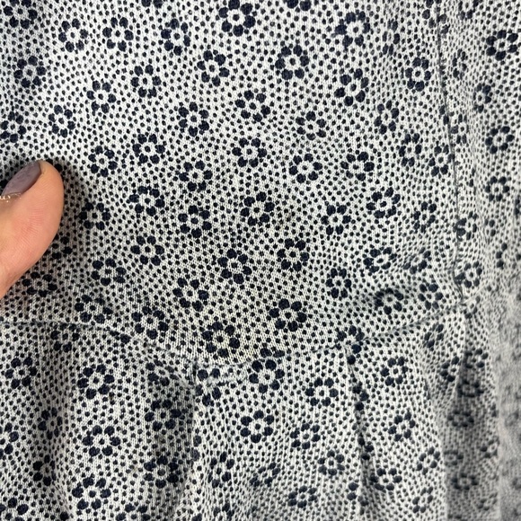 Boden Phoebe Blue/Grey Ditsy Floral Dress MIDI Women’s 8L Pockets Short Sleeve - Picture 3 of 8
